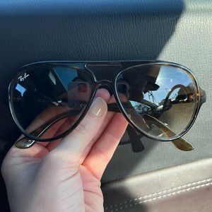 Plastic Aviator - RAYBAN - Brown Tortoise Shell Frames w/ Case
